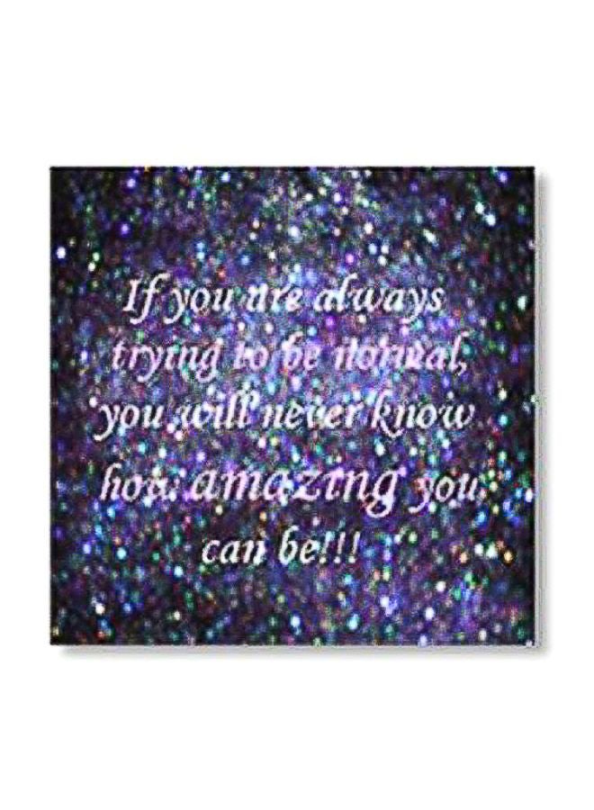 لوحة جدارية لتزيين الحائط مع إطار أزرق/أرجواني/أبيض 34x34سم