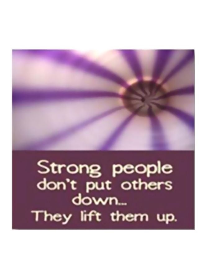 Decorative Wall Poster With Frame Purple/Brown/White 34x34cm