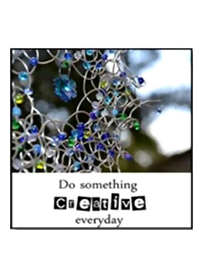 Decorative Wall Poster With Frame Multicolour 30x30cm