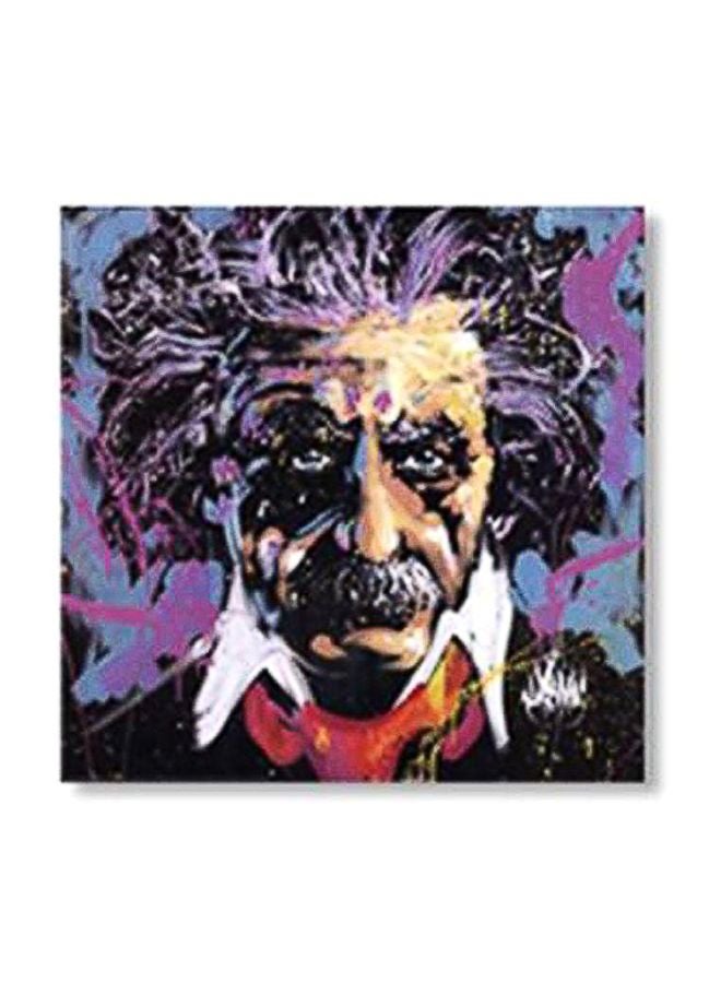Decorative Wall Painting With Frame Black/Purple/Blue 30x30cm
