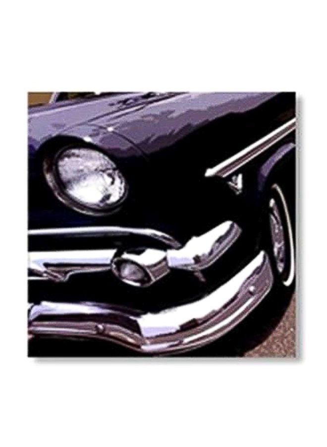 Decorative Poster With Frame Blue/Silver 20x20cm