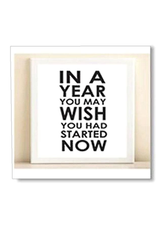 PHOTOBLOCK Decorative Poster With Frame White/Beige/Black 30x30cm 