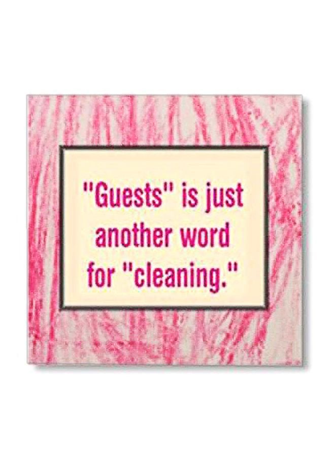 PHOTOBLOCK Decorative Wall Poster Pink/Beige 15x15cm