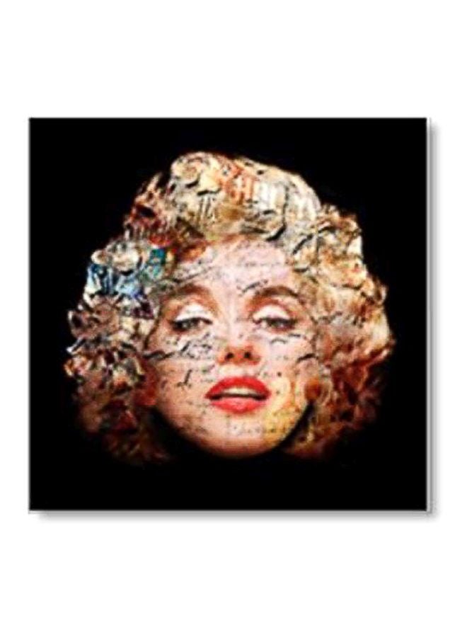 بوستر حائط للتزيين بني/أسود/أحمر/أبيض 30x30سم