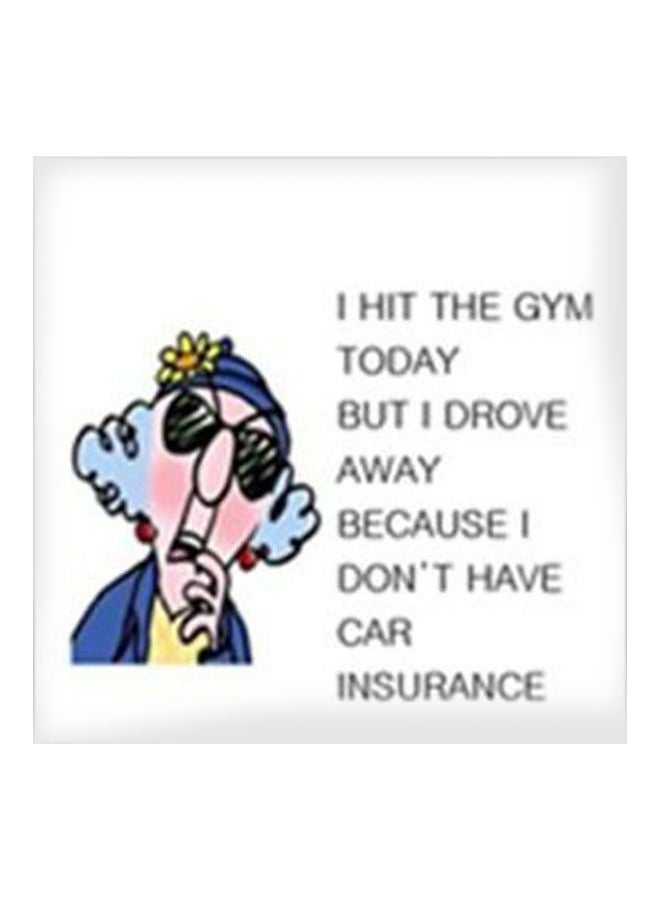 PHOTOBLOCK Decorative Wall Poster With Frame White/Black/Blue 30x30cm