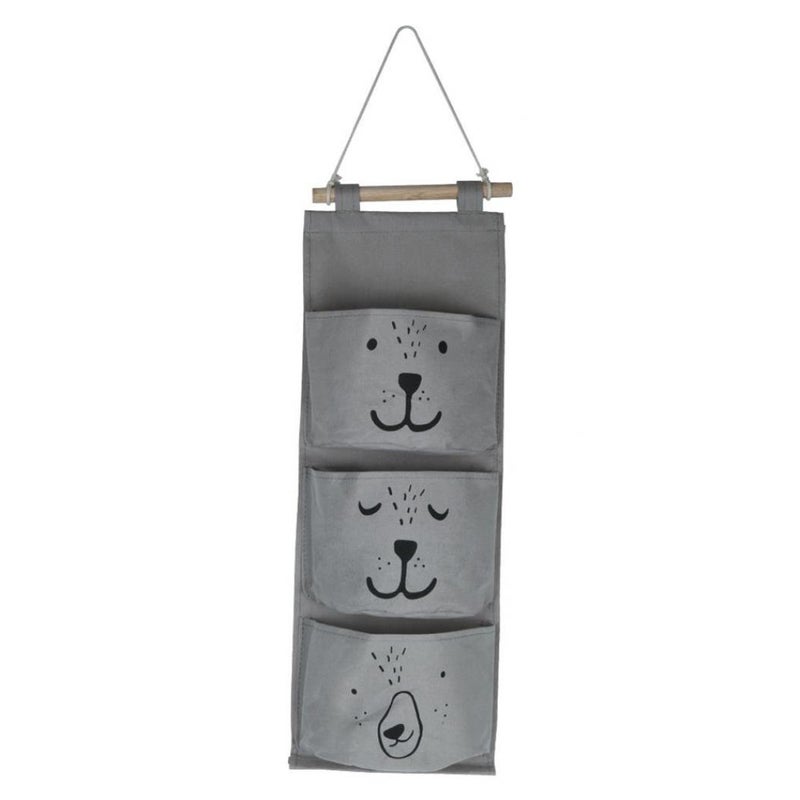 Bluelans 3 Pocket Waterproof Hanging Sundries Toy Pouch Grey 60 x 20centimeter  - Image 1