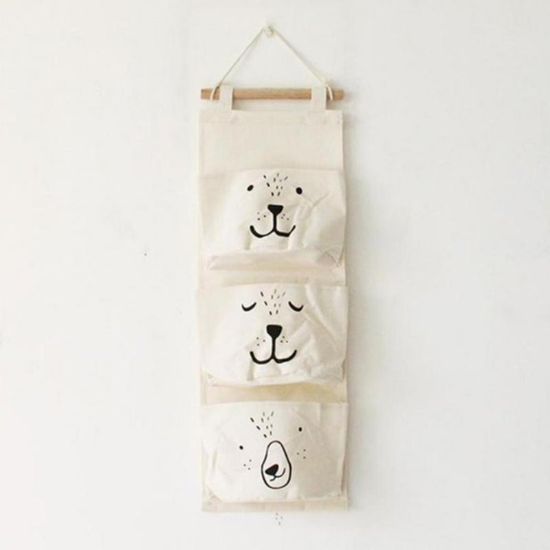 Bluelans 3 Pocket Waterproof Hanging Sundries Toy Pouch Grey 60 x 20centimeter  - Image 3