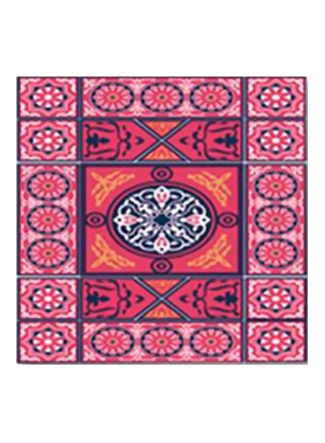 بوستر جداري للتزيين مع إطار وردي/ أسود/ أصفر 15x15سم