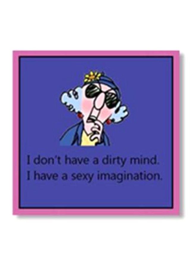 بوستر جداري للتزيين مع إطار الأسود/ الوردي/ الأزرق 20x20سم