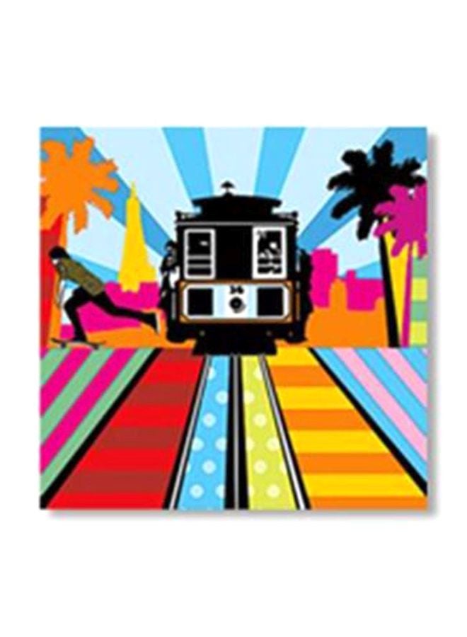 فوتو بلوك بوستر جداري للتزيين مع إطار متعدد الألوان 20x20سم