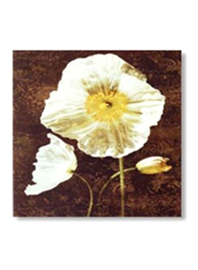 فوتو بلوك لوحة جدارية لتزيين الحائط مع إطار بيج / بني 34x34سم