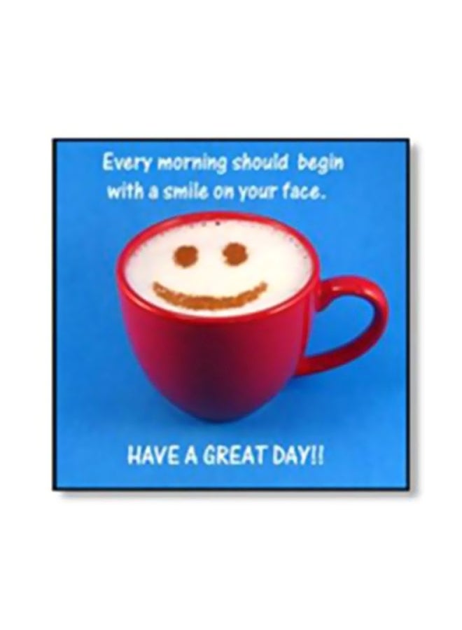 PHOTOBLOCK Decorative Wall Poster With Frame Blue/Red/White 30x30cm 