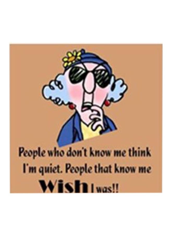 بوستر حائط للتزيين أزرق/بيج/أسود 20x20سم