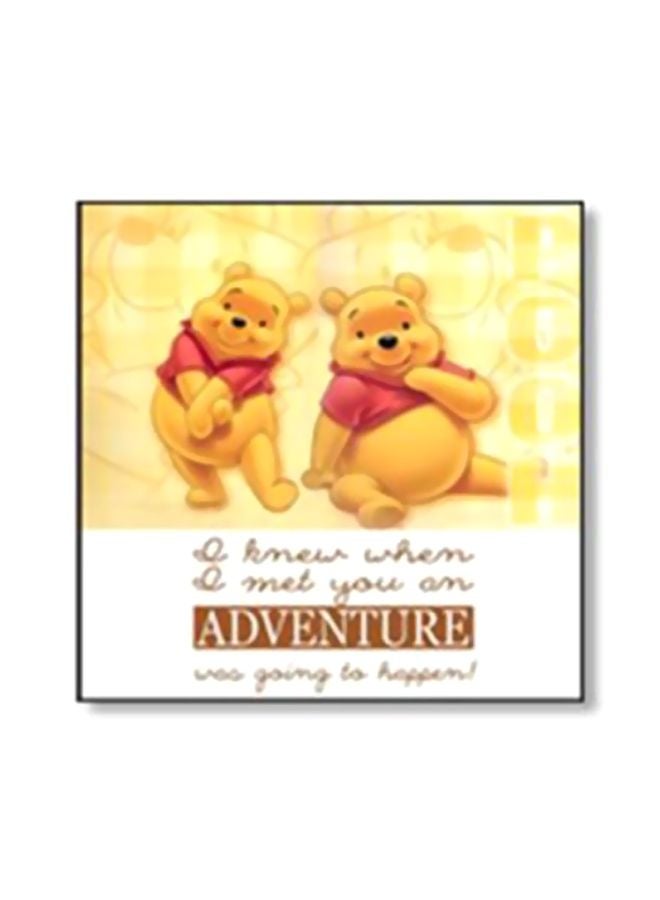 PHOTOBLOCK Decorative Wall Poster Yellow/Red/Black 30x30cm 