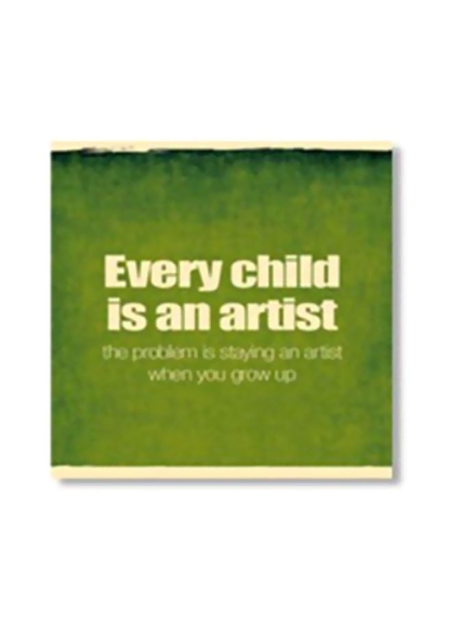 بوستر جداري للتزيين مع إطار متعدد الألوان 24x24سم