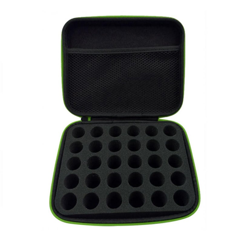 Bluelans Portable Shockproof Oil Storage Case Green 30 Slots for 5/10/15ml - Image 1