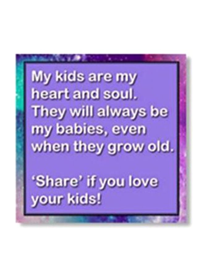 لوحة جدارية لتزيين الحائط مع إطار أبيض/وردي/أرجواني 34x34سم