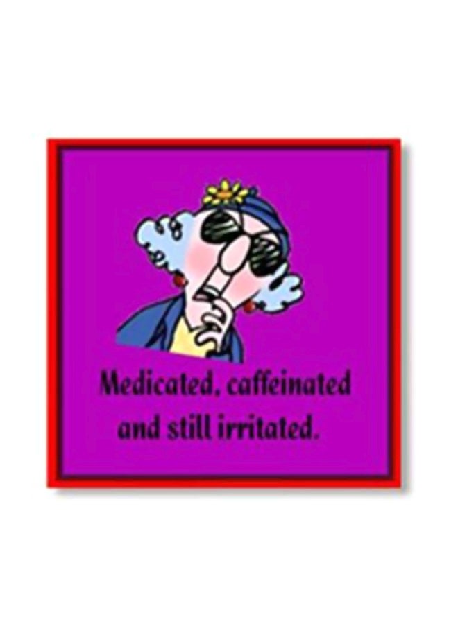 لوحة جدارية لتزيين الحائط مع إطار أرجواني/وردي/أسود 20x20سم