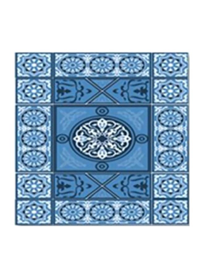ستيكر فني لتزيين الحائط مع إطار أزرق/ أبيض/أحمر 30x30سم