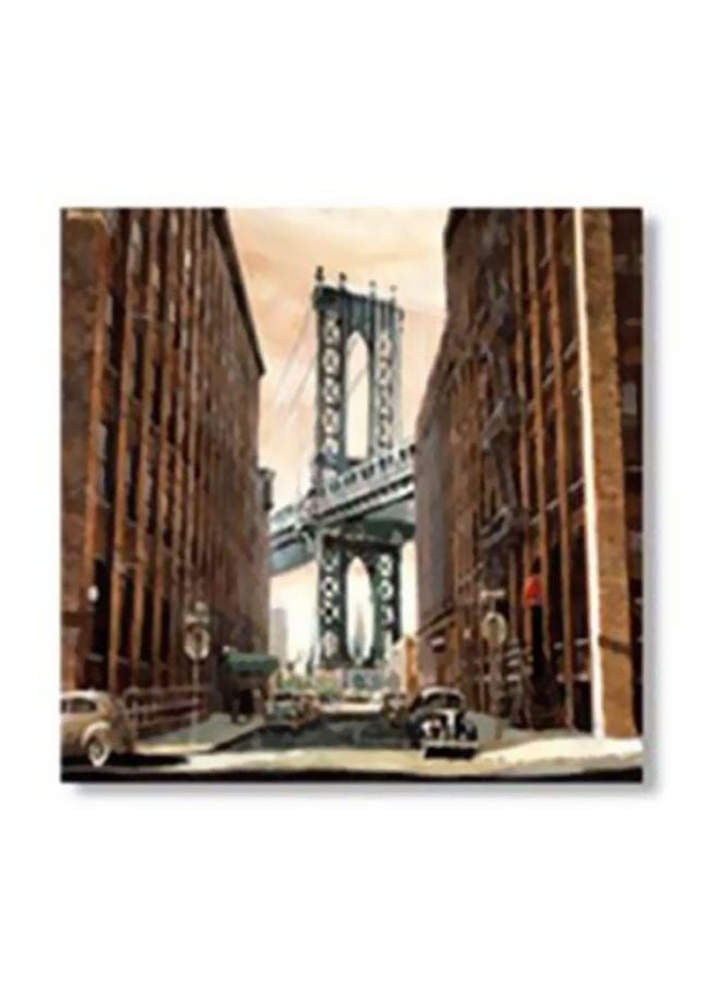 لوحة جدارية لتزيين الحائط مع إطار متعدد الألوان 30x30سم