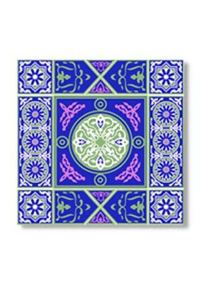 ستيكر فني لتزيين الحائط مع إطار متعدد الألوان 34x34سم