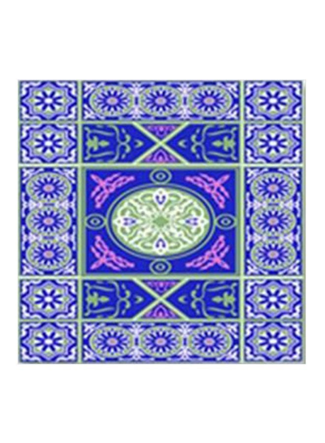 Decorative Wall Art With Frame Blue/Green/Pink 34x34cm