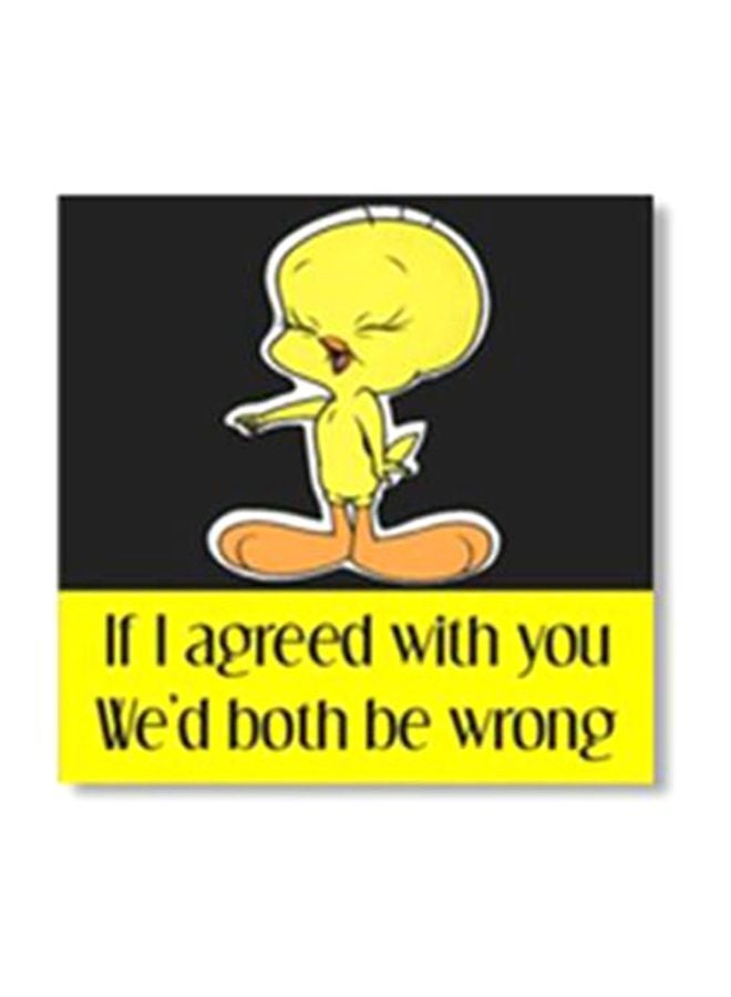 لوحة جدارية لتزيين الحائط مع إطار أصفر/أسود/بيج 24x24سم