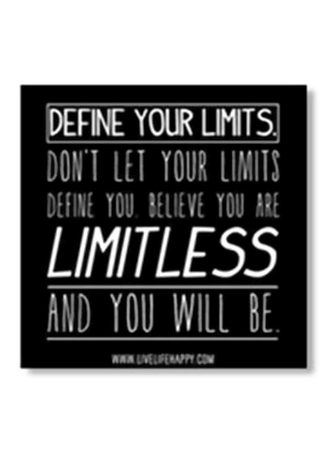 Decorative Wall Poster Black/White 24x24cm