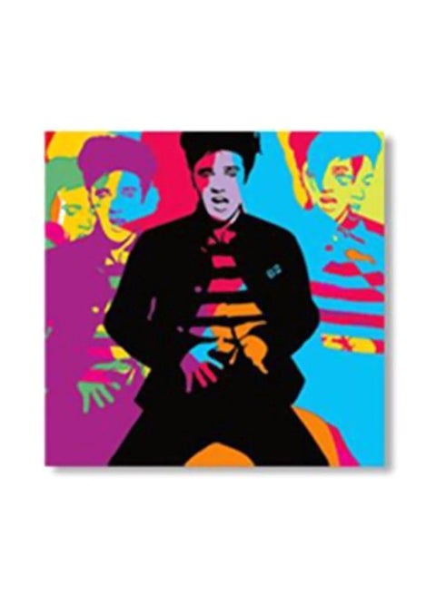 Decorative Wall Art With Frame Multicolour 34x34cm