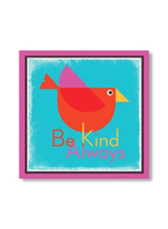 فوتو بلوك بوستر جداري للتزيين مع إطار أزرق/وردي/أحمر 30x30سم