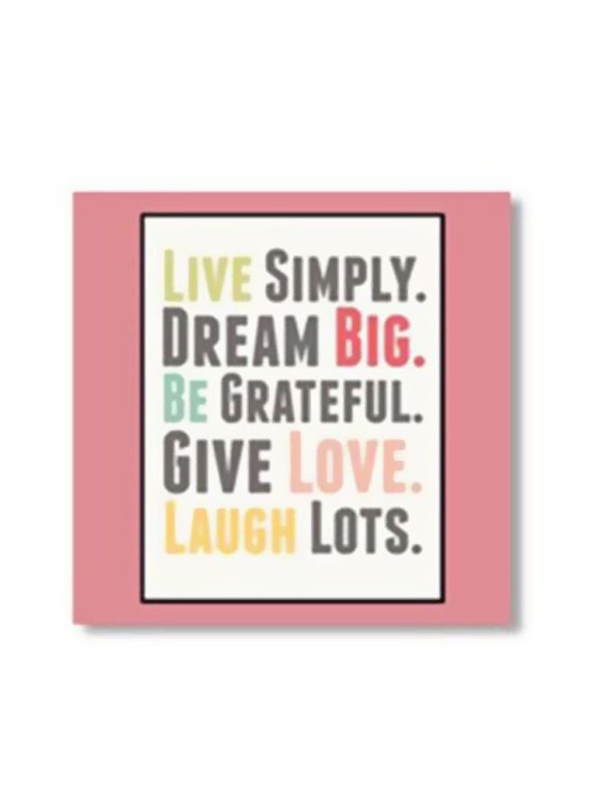 PHOTOBLOCK Decorative Wall Poster With Frame Pink/White/Black 24x24cm