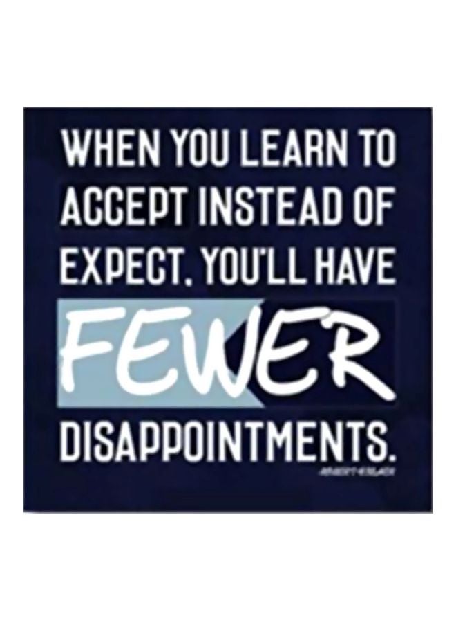 لوحة جدارية لتزيين الحائط مع إطار أزرق/ أبيض 24x24سم