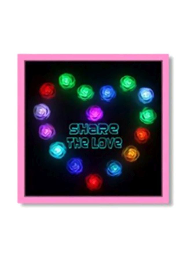 Decorative Wall Art With Frame Multicolour 15x15cm