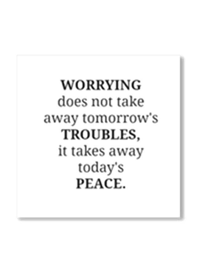 PHOTOBLOCK Decorative Wall Painting With Frame White/Black 24x24cm