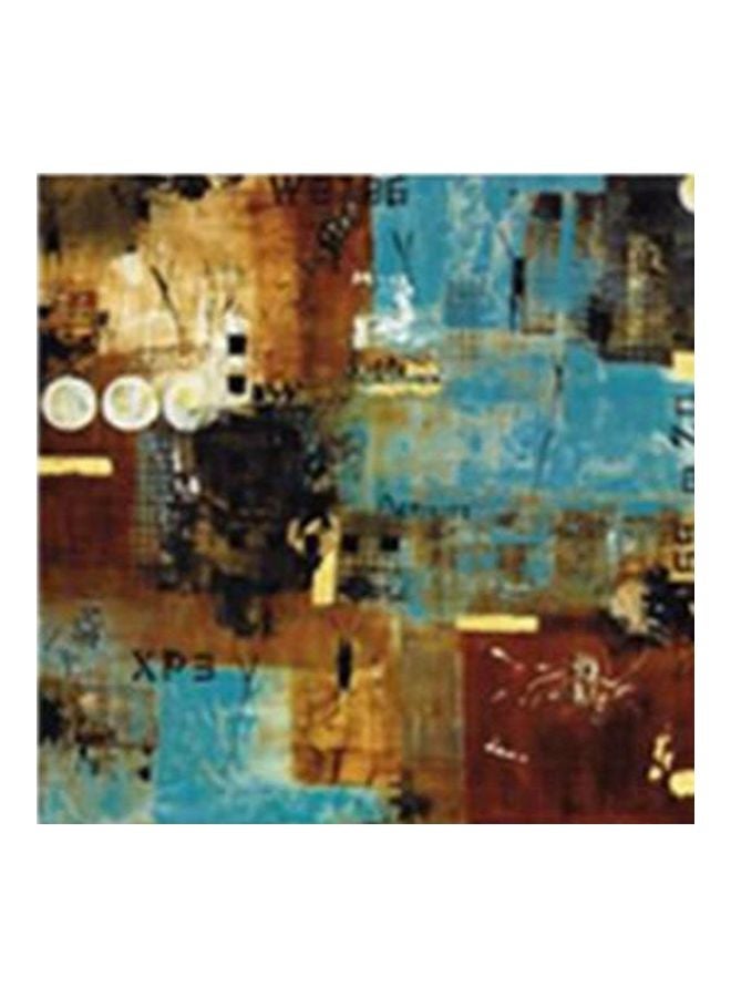 فوتو بلوك لوحة جدارية لتزيين الحائط مع إطار بني/أزرق/أسود 30X30سم