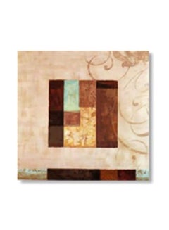Decorative Wall Art With Frame Brown/Beige/Blue 20x20cm