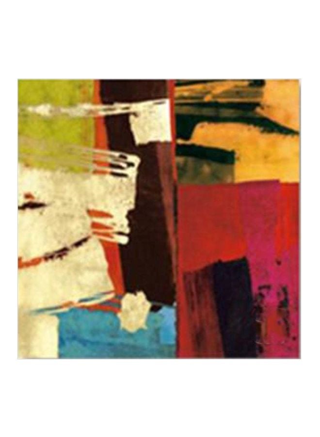 Decorative Wall Painting With Frame Multicolour 15x15cm