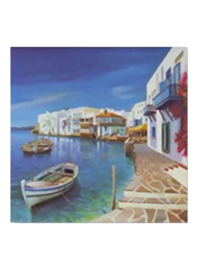 فوتو بلوك لوحة جدارية لتزيين الحائط مع إطار متعدد الألوان 15x15سم