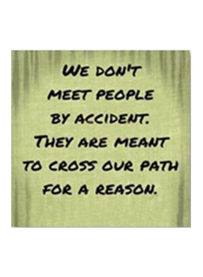 بوستر جداري للتزيين مع إطار أخضر/أسود 15x15سم