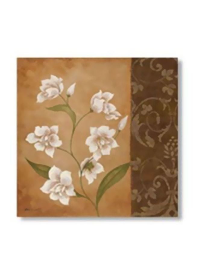 بوستر حائط للتزيين بيج/أخضر/أبيض 34x34سم