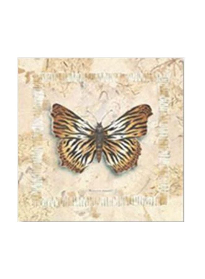 فوتو بلوك بوستر جداري للتزيين مع إطار بيج/أصفر 24x24سم