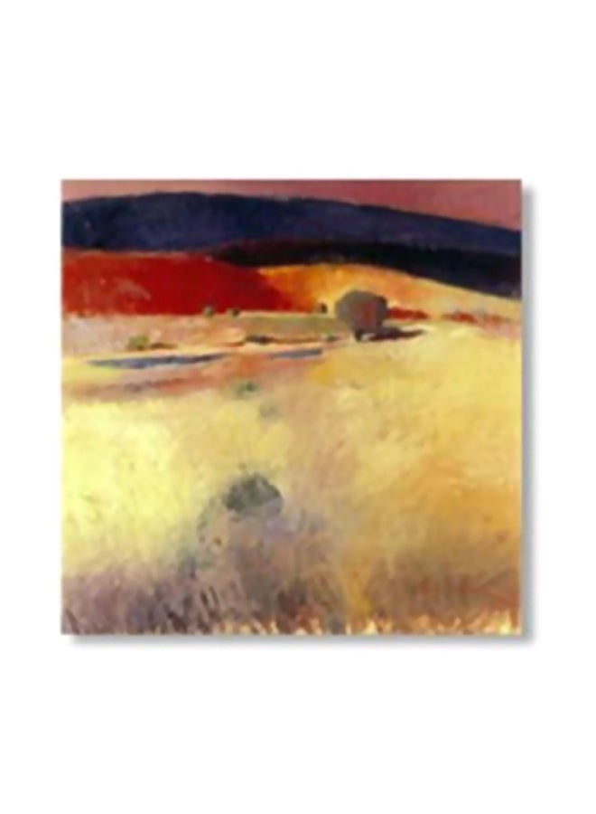 لوحة جدارية لتزيين الحائط مع إطار بيج/بني/أسود 20x20سم