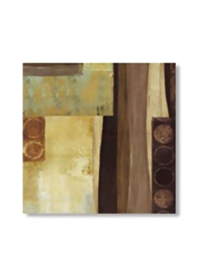 Decorative Wall Painting With Frame Brown/Beige/Grey 24x24cm