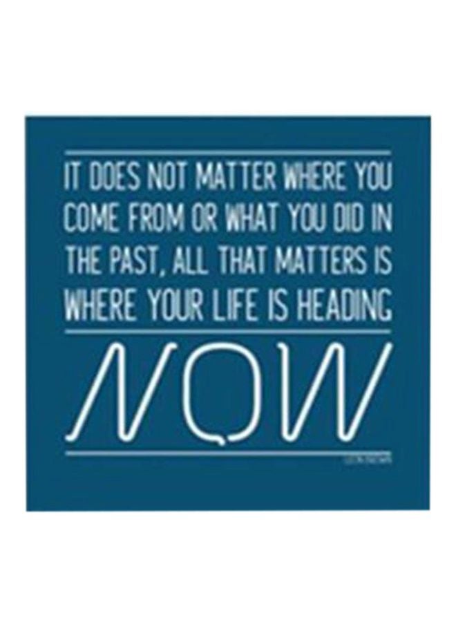 فوتو بلوك بوستر جداري للتزيين مع إطار أزرق/ أبيض 15x15سم