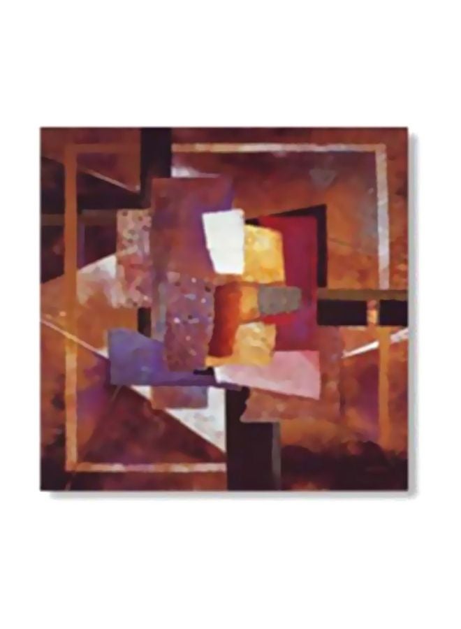 Decorative Wall Painting With Frame Multicolour 20x20cm