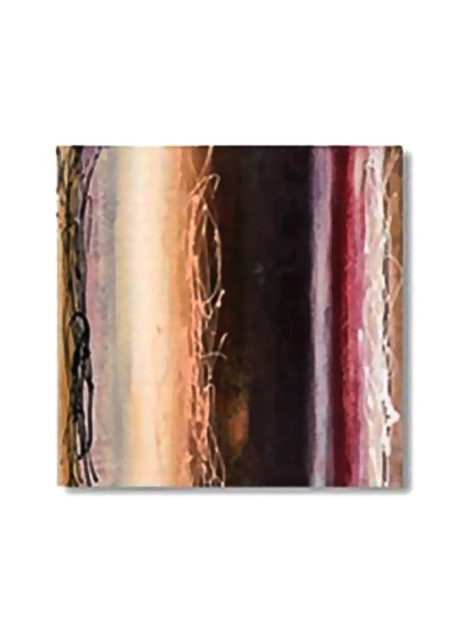 Decorative Wall Painting With Frame Beige/Red/Black 20x20cm