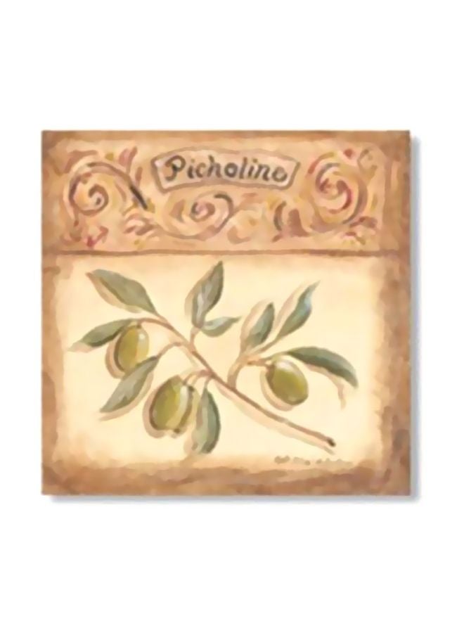 Decorative Wall Painting With Frame Multicolour 24x24cm