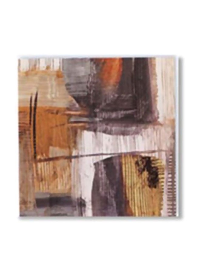 Decorative Wall Poster With Frame Brown/Grey/Black 30x30cm