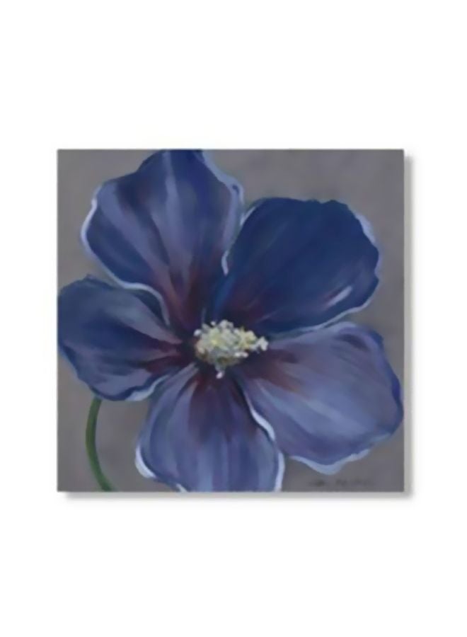 Decorative Wall Art With Frame Blue/Green/White 30x30cm