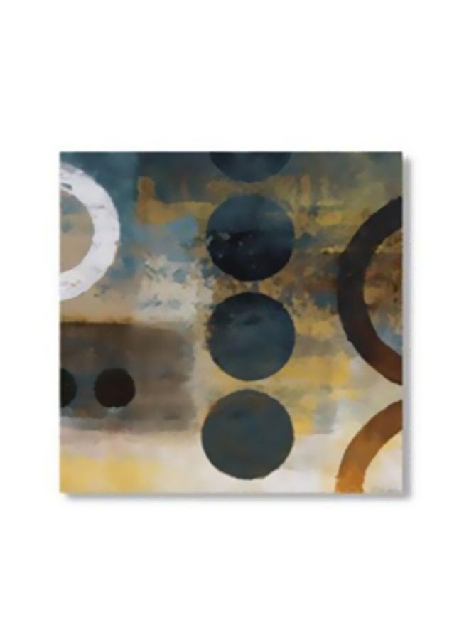 PHOTOBLOCK - Decorative Wall Art With Frame Yellow/Brown/Blue 24x24cm - Image 1